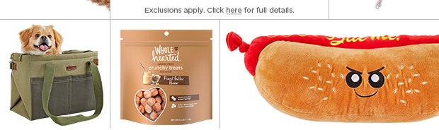 Exclusions apply. Click here for full details.