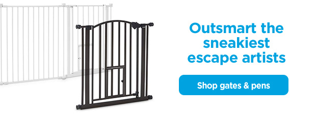 Outsmart the sneakiest escape artists. Shop gates & pens.