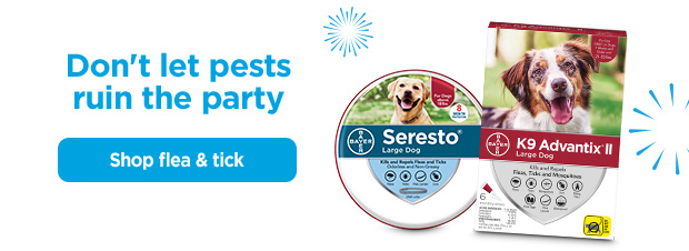 Don't let pests ruin the party. Shop flea & tick.