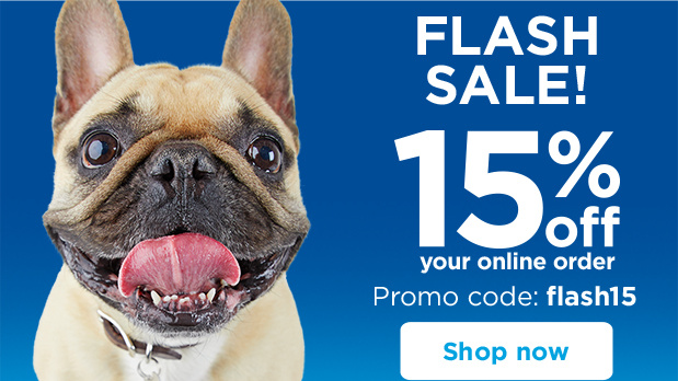 FLASH SALE! 15% off your online order. Promo code: flash15. Shop now.