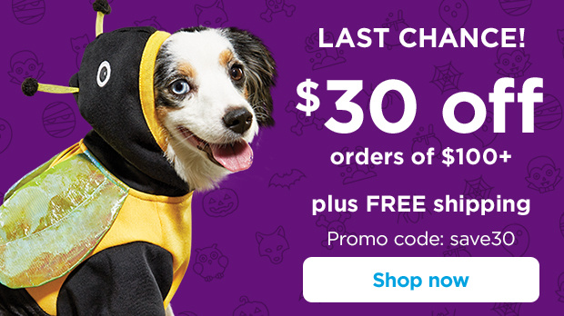 LAST CHANCE! $30 off orders of $100+ plus FREE shipping. Promo code: save30. Shop now.