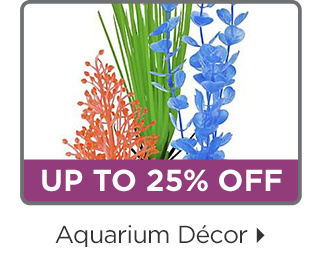 Up to 25% off. Aquarium décor.