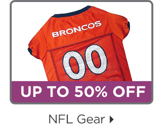 Up to 50% off. NFL gear.