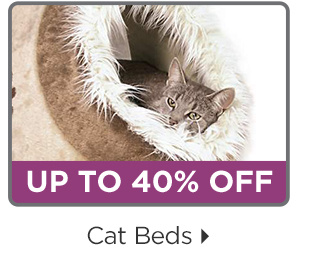 Up to 40% off. Cat beds.