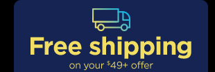 Free shipping on your $49+ order.