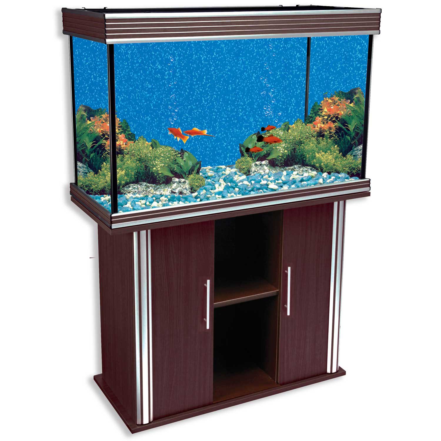  with Silver Trim Aquarium and Stand, 75 gallon | Petco Store