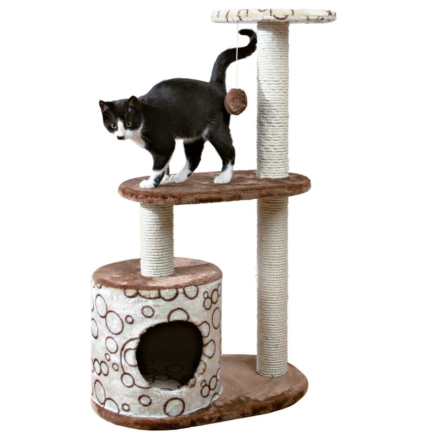 Trixie Casta Cat Tree in Beige & Brown Petco