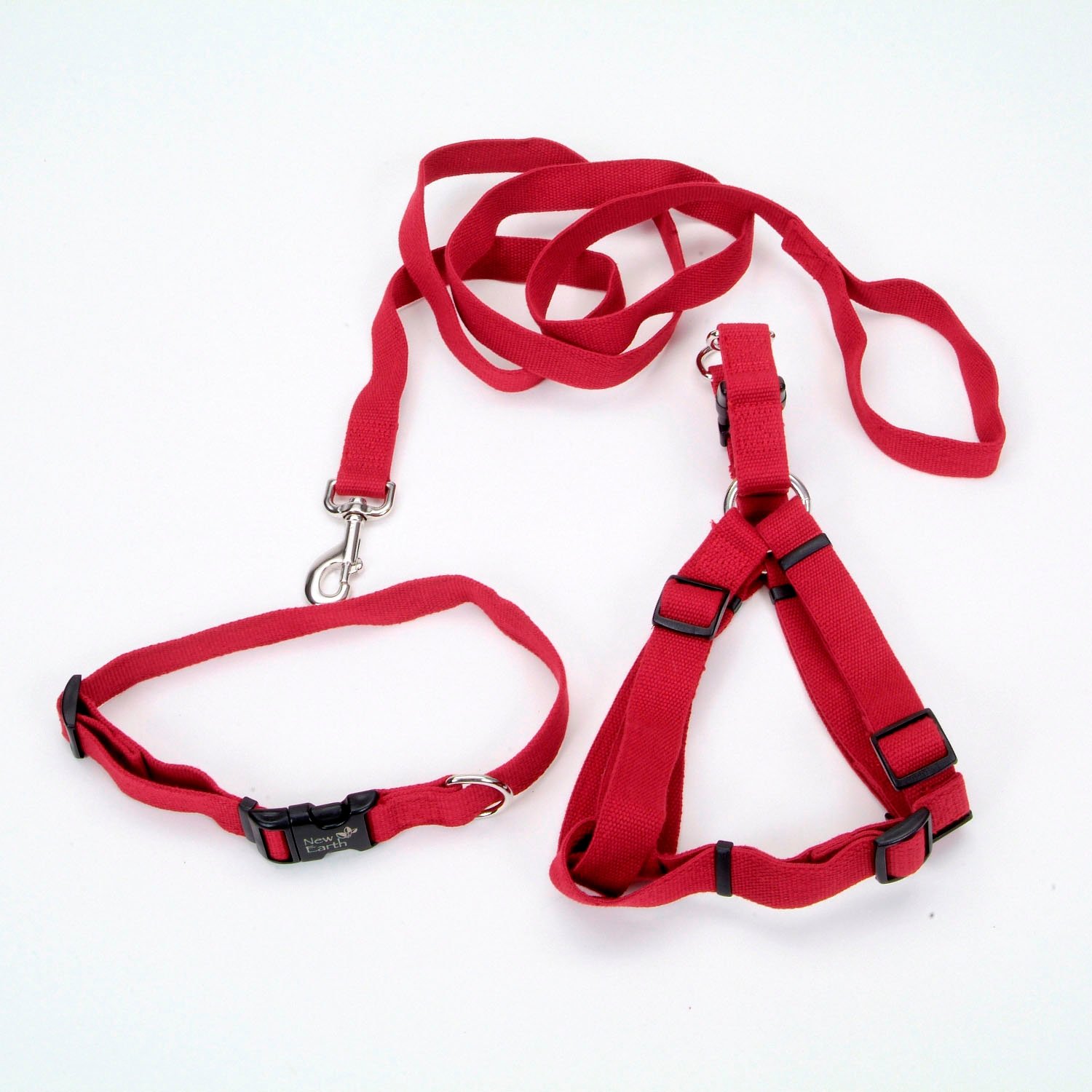 Coastal Pet New Earth 3Piece Soy Dog Leash Harness and Collar Bundle