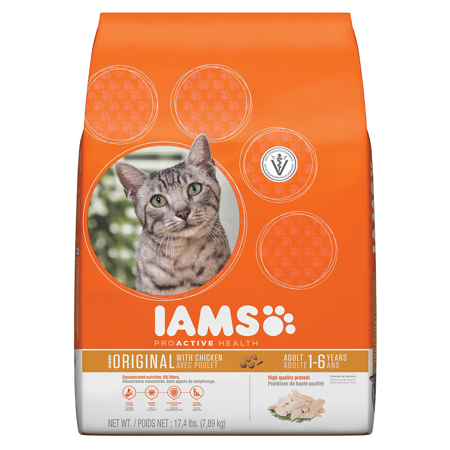 UPC 019014611836 product image for Iams ProActive Health Original with Chicken Cat Food, 17.4 lbs. () | upcitemdb.com
