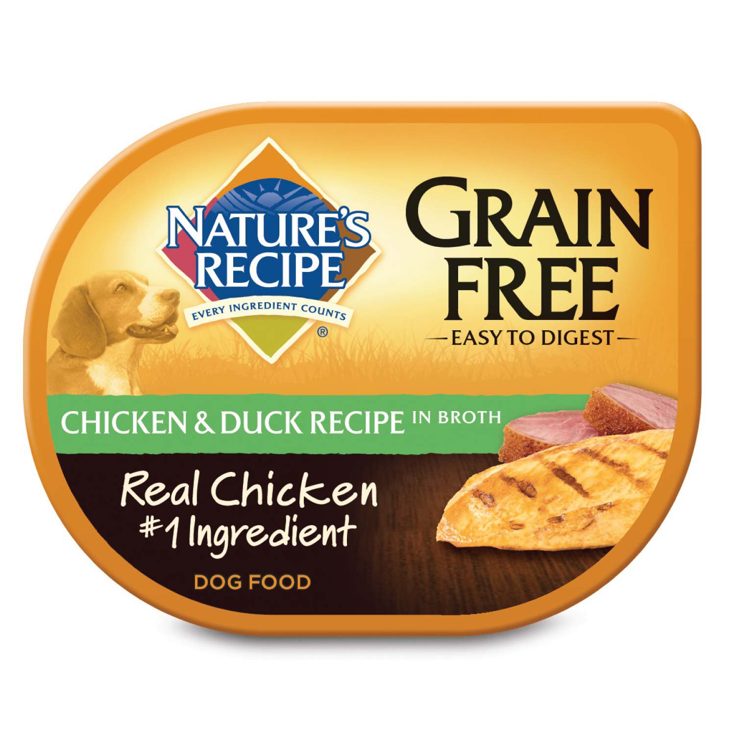 GTIN 730521517540 product image for Nature's Recipe Grain Free Chicken & Duck Broth Adult Dog Food Tray, Case of 24 | upcitemdb.com