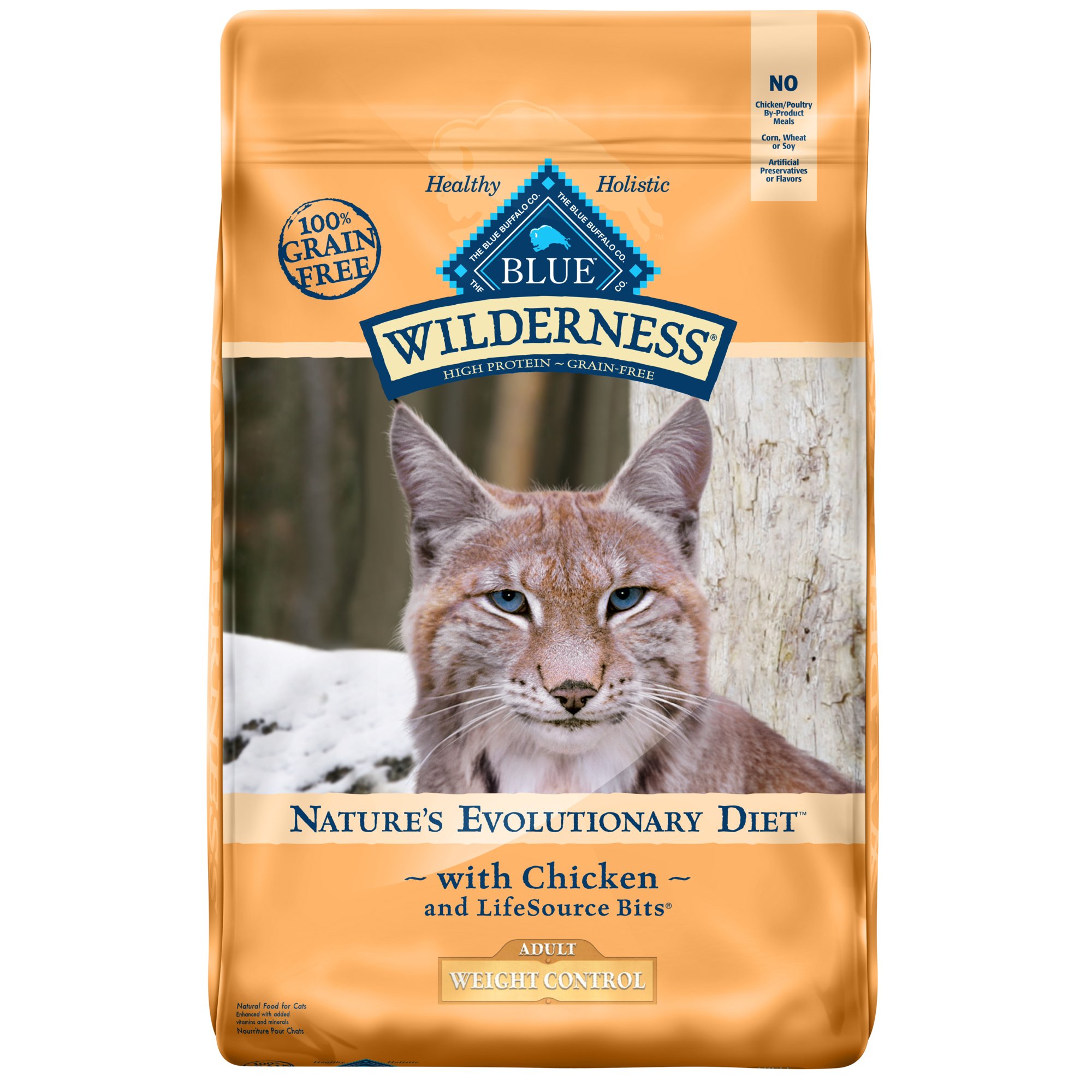 Blue Buffalo Wilderness Weight Control Chicken Adult Dry Cat Food Petco