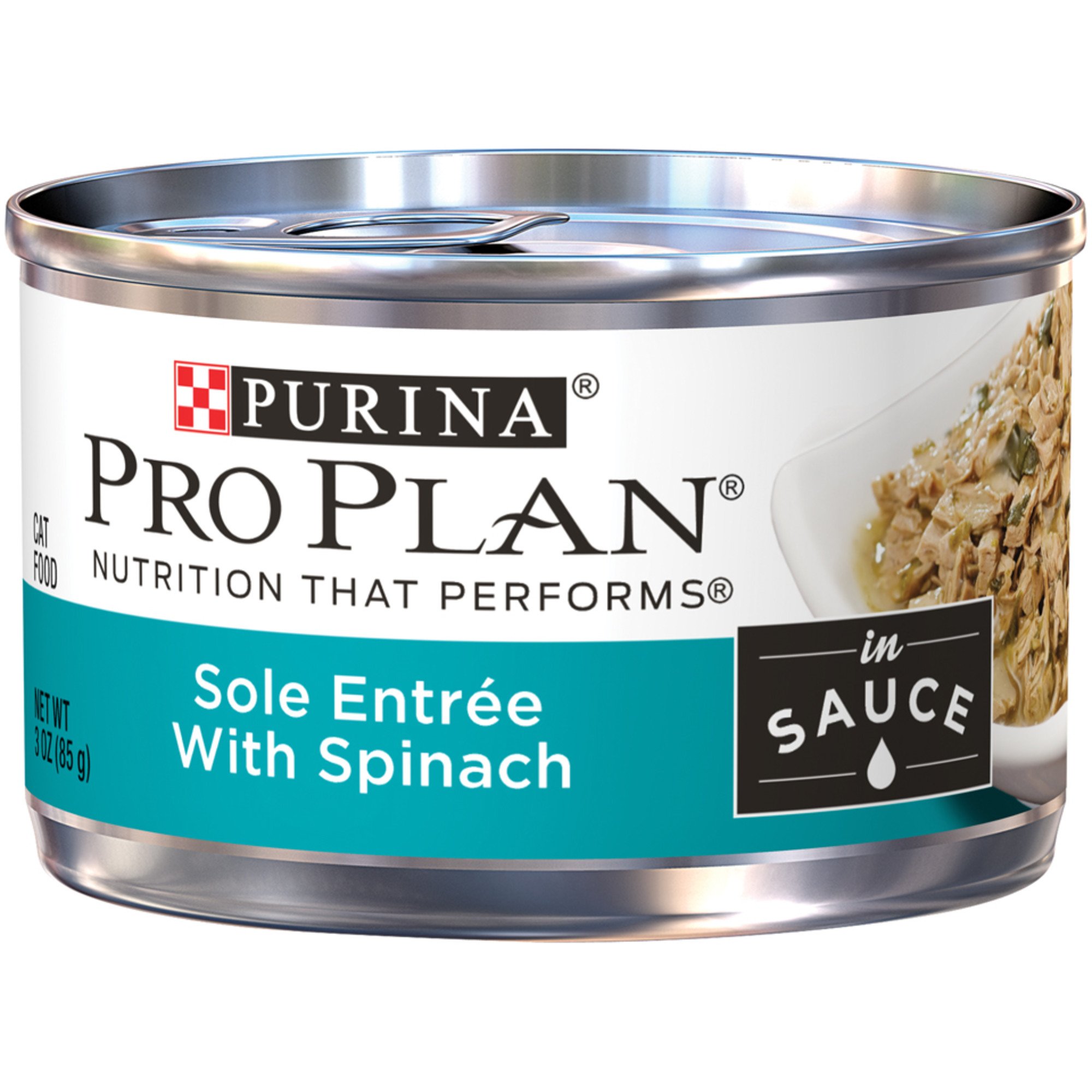 Purina Pro Plan Adult Sole Entree with Spinach Braised in 