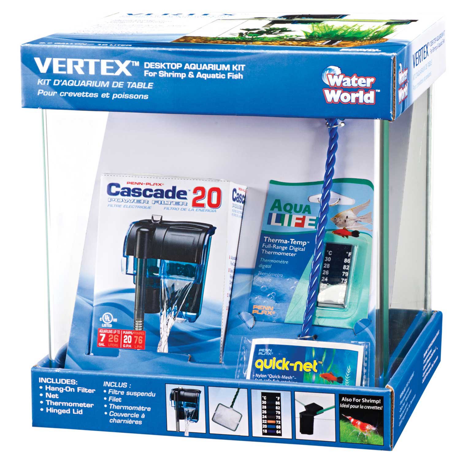 Penn Plax Vertex Desktop Aquarium Kit | Petco