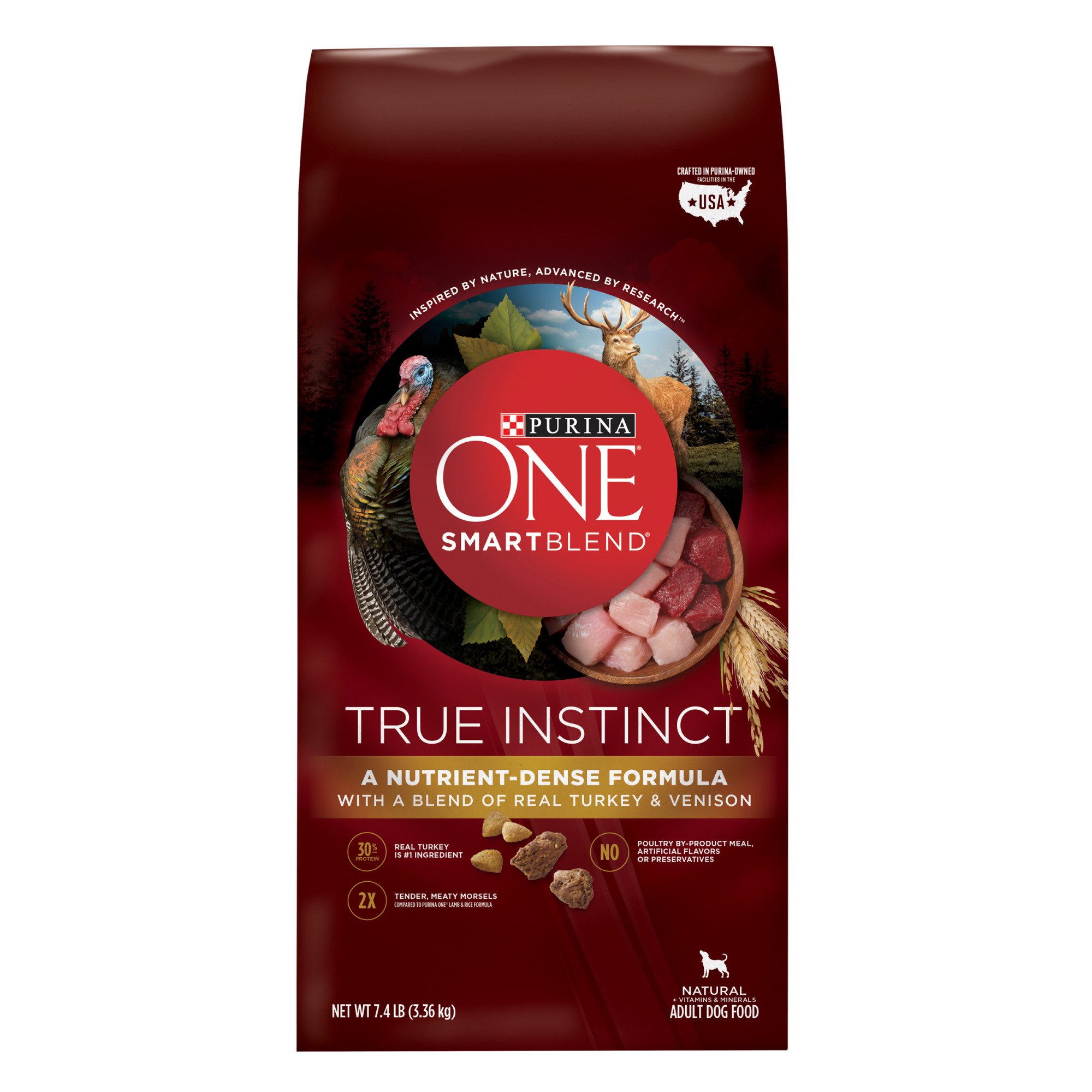 Purina ONE Smartblend True Instinct Turkey & Venison Adult Dog Food | Petco