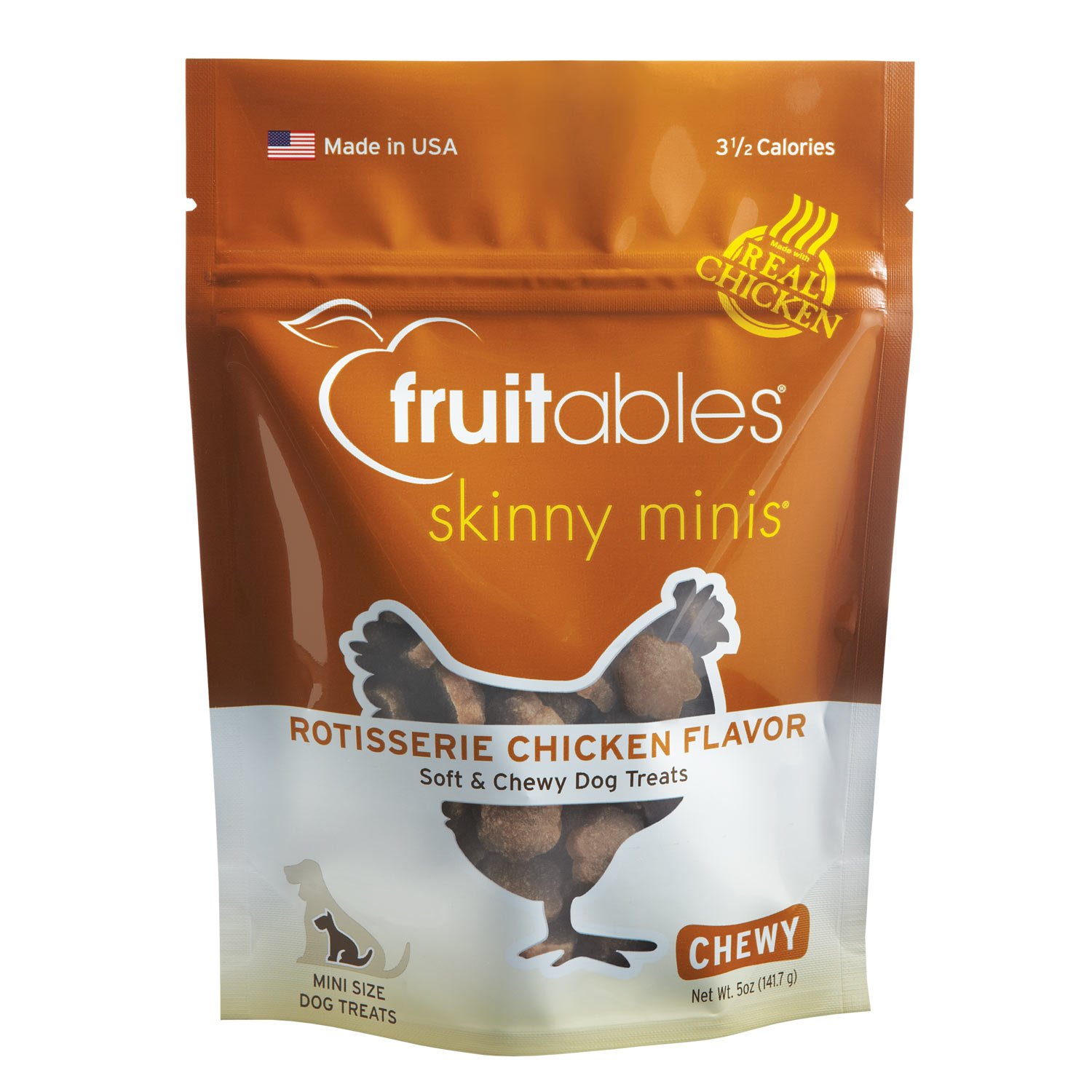 Fruitables Skinny Minis Rotisserie Chicken Soft & Chewy Dog Treats Petco