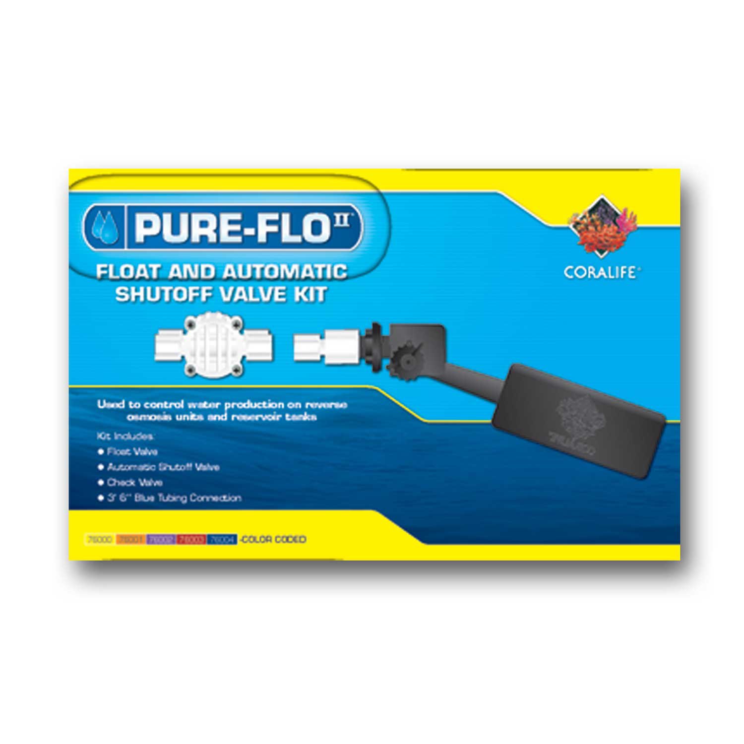 Coralife Pure Flo II Reverse Osmosis Float Valve with Auto Shut Off