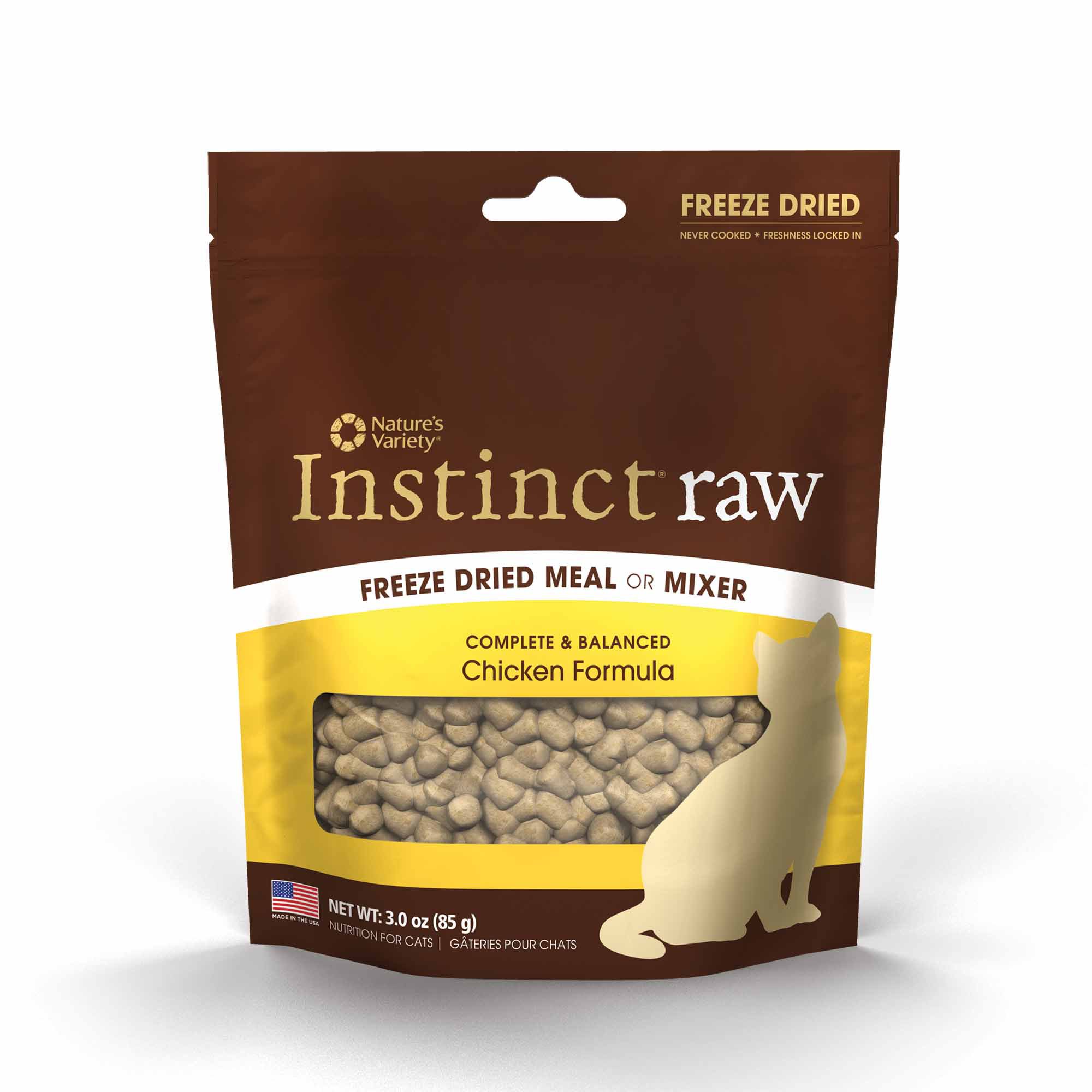 UPC 769949601906 product image for Nature's Variety Instinct Raw Freeze Dried Cat Food Meal or Mixer, 3 oz. (Chicke | upcitemdb.com