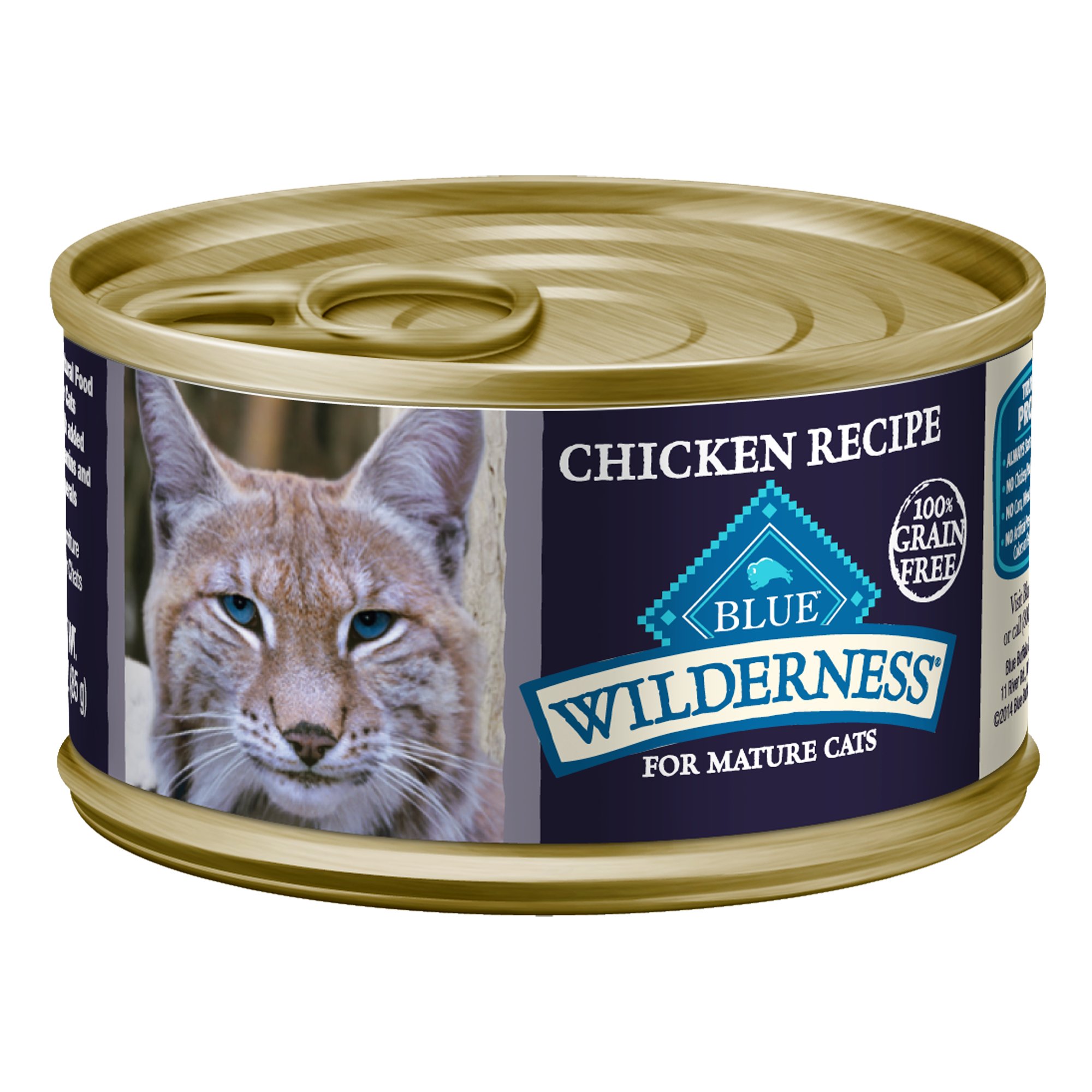Blue Buffalo Wilderness Grain Free Mature Adult Chicken Canned Cat Food