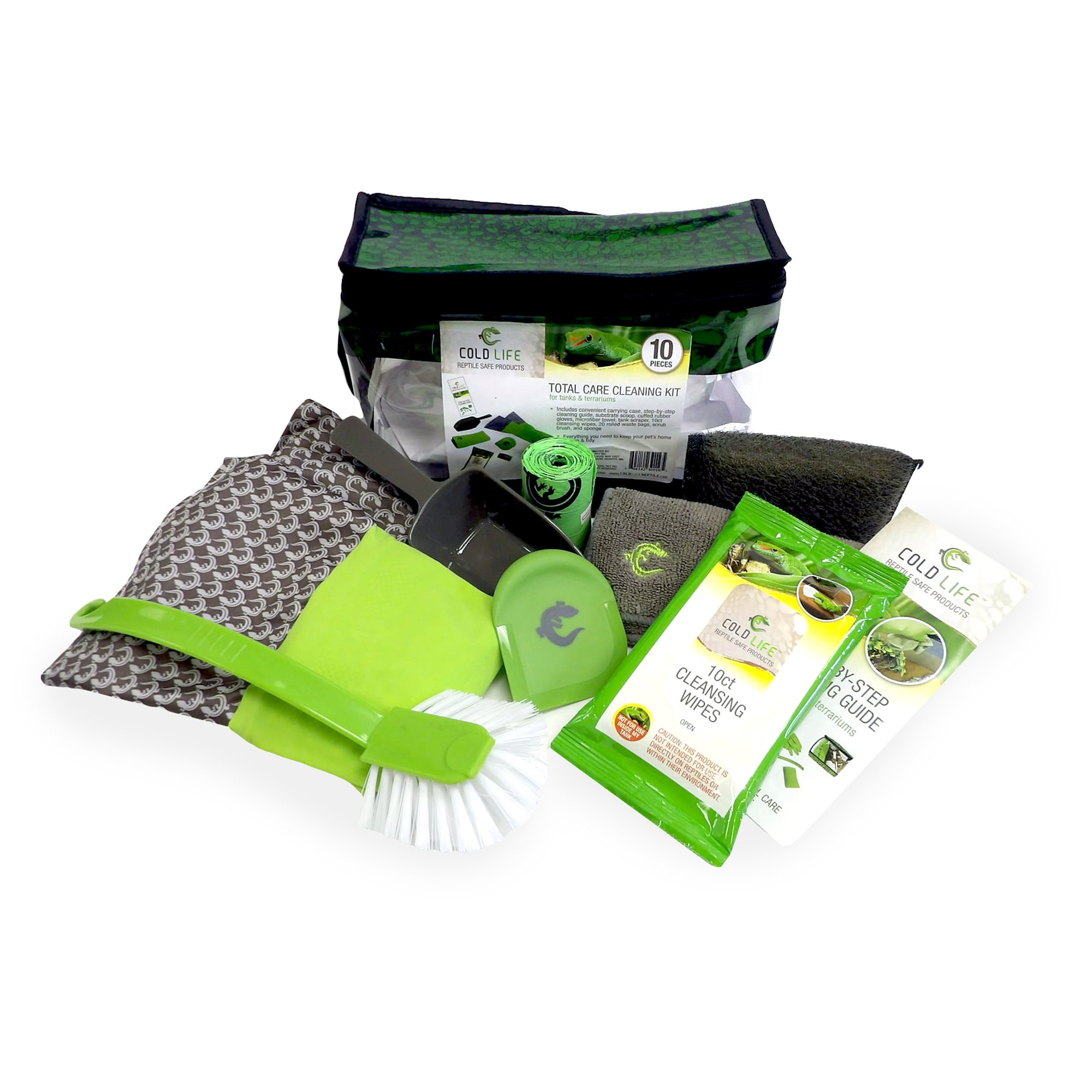 Cold Life 10 Piece Reptile Tank Cleaning Kit Petco