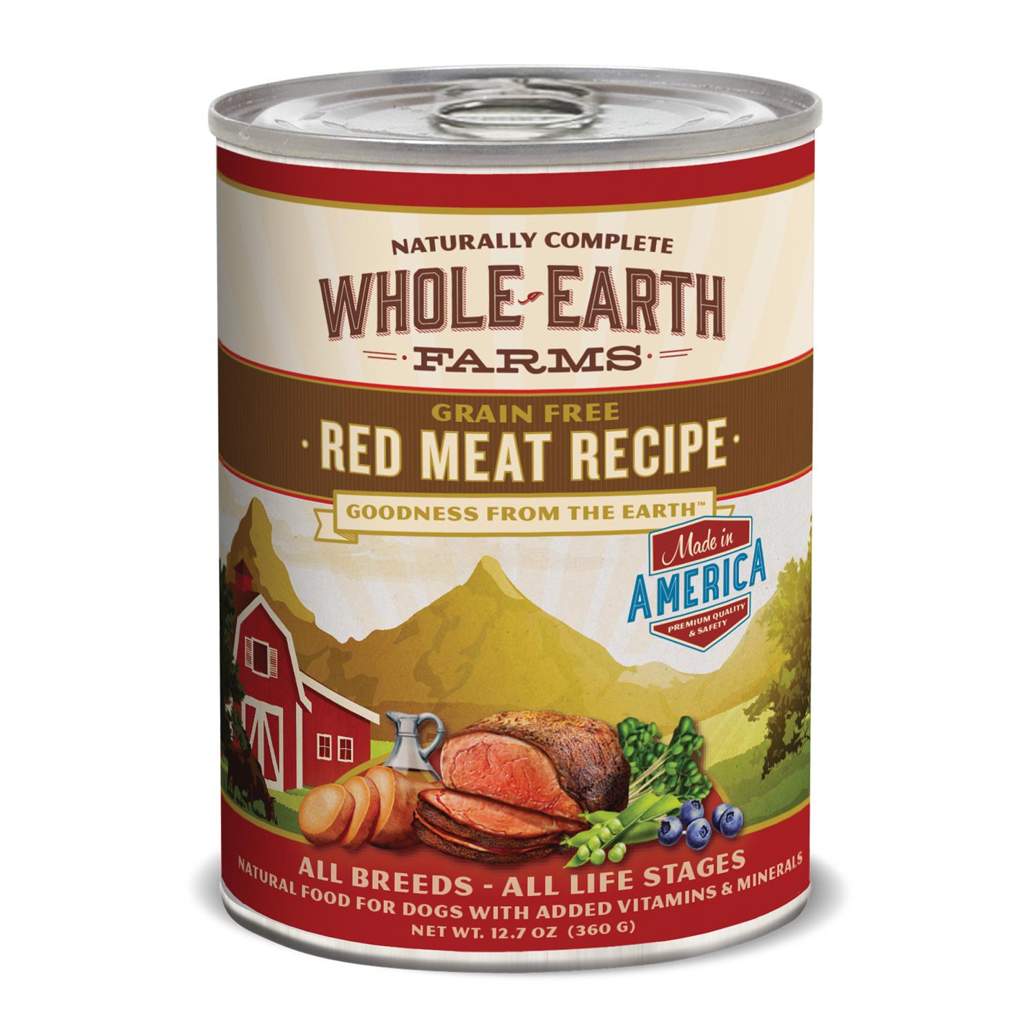 Whole Earth Farms Grain Free Red Meat Recipe Canned Dog Food