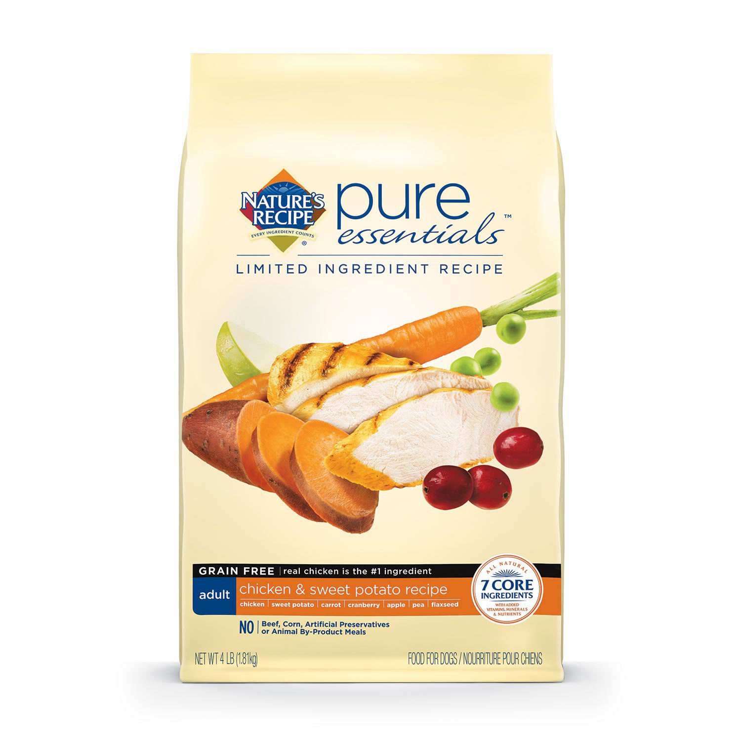 UPC 730521519926 product image for Nature's Recipe Pure Essentials Grain Free Adult Chicken & Sweet Potato Dog Food | upcitemdb.com