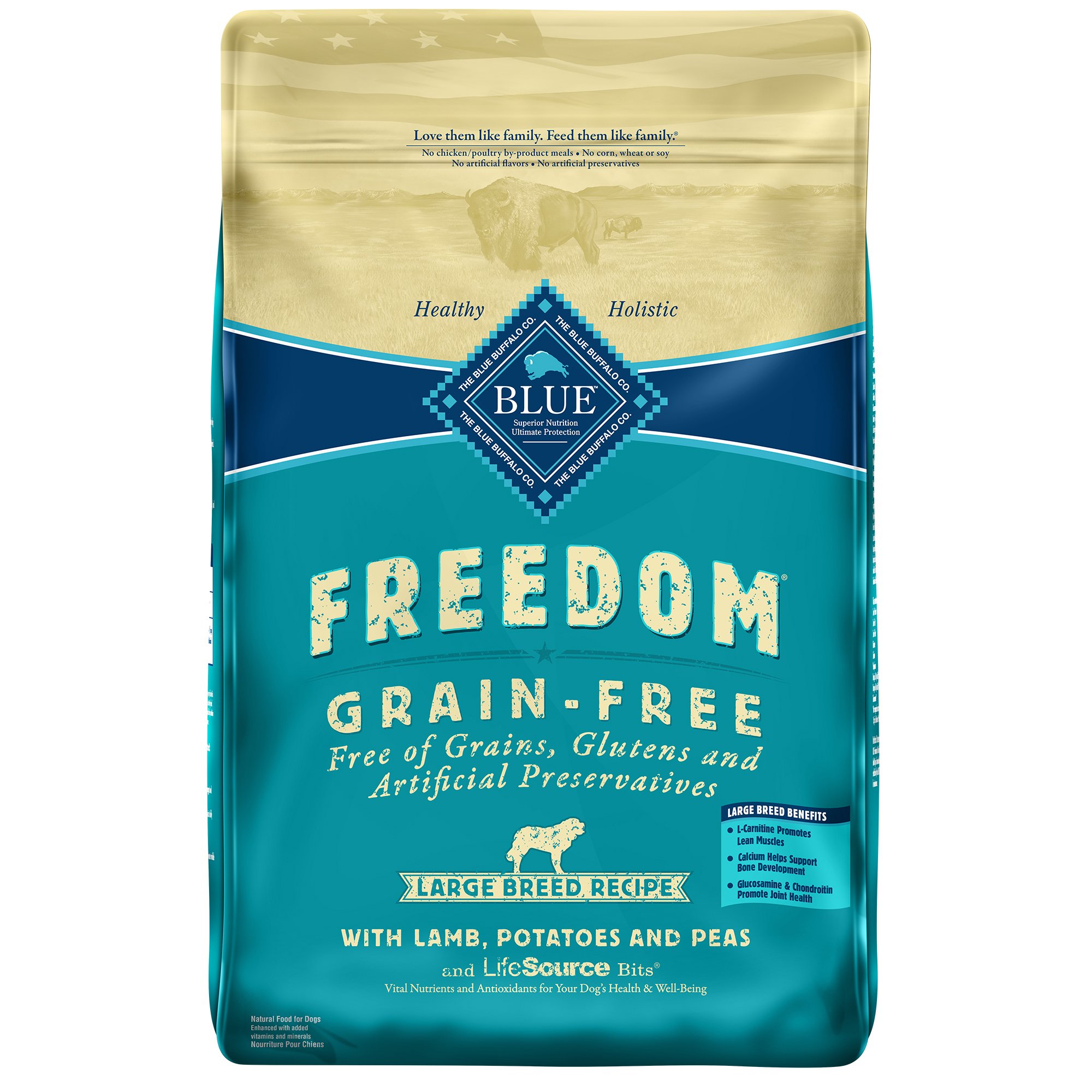 Blue Buffalo Large Breed Freedom Grain Free Lamb Recipe Adult Dog Food | Petco