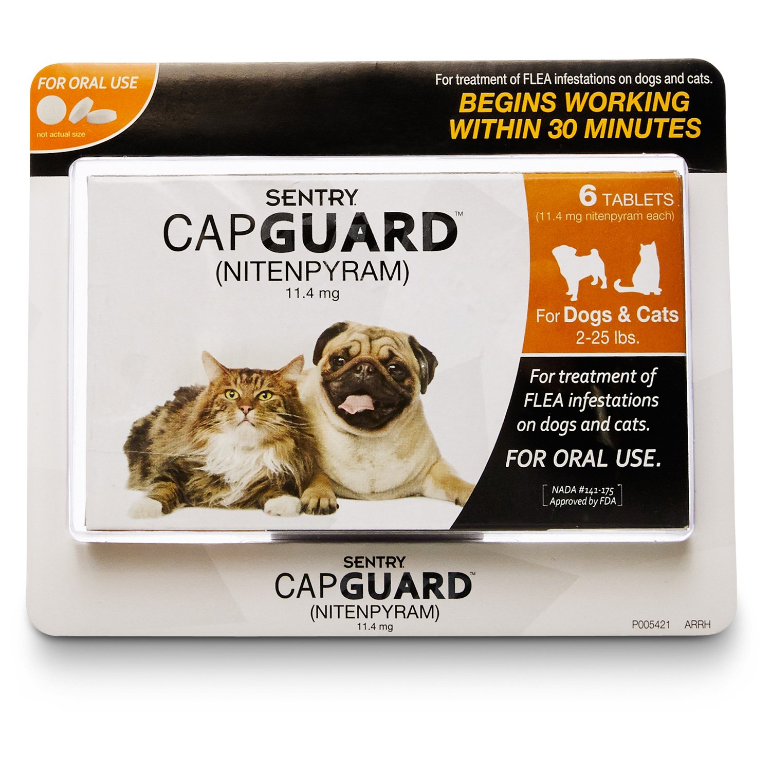 Sentry Capguard Flea Tablets for Dogs, 25 lbs.& Up | Petco Store