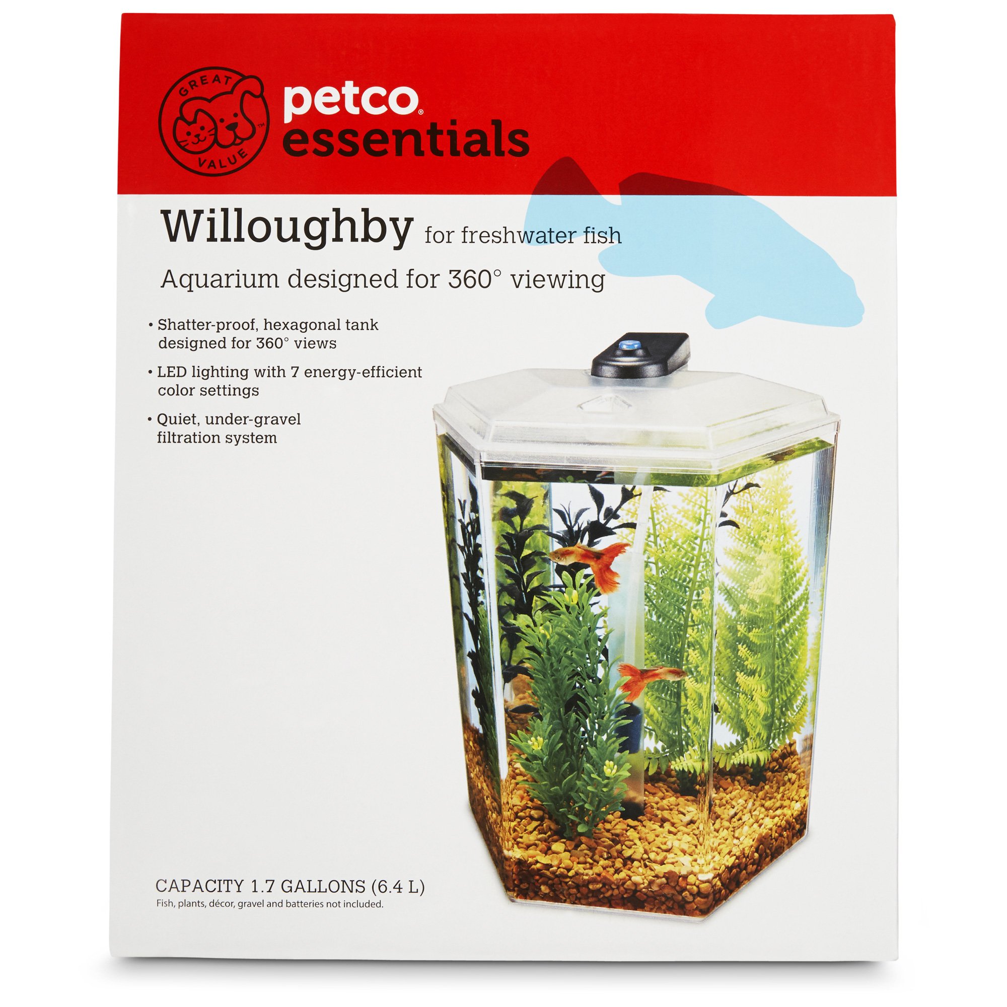 petco hexagon fish tank