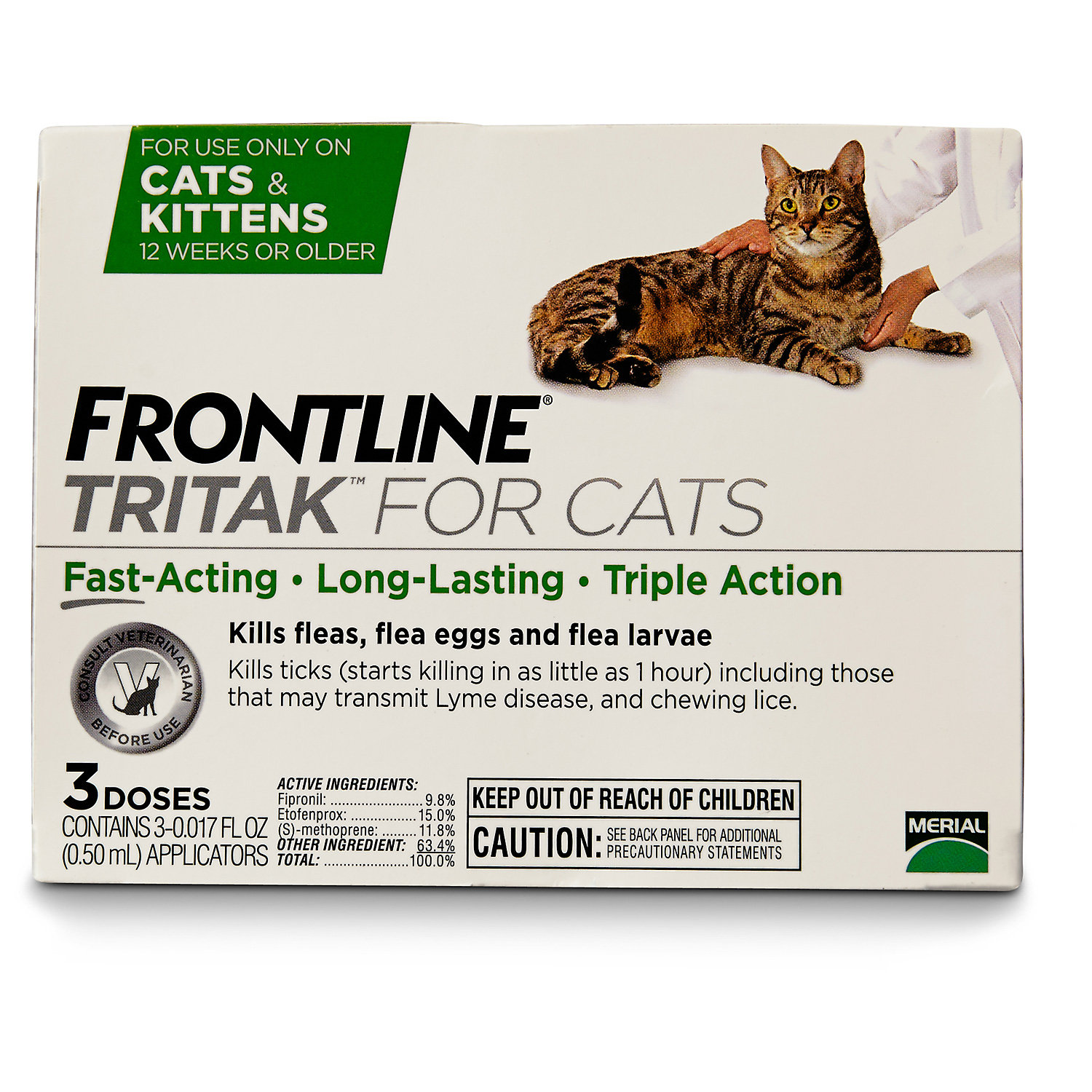 FRONTLINE TRITAK Cat Flea Treatment, For cats 12 weeks or older eBay