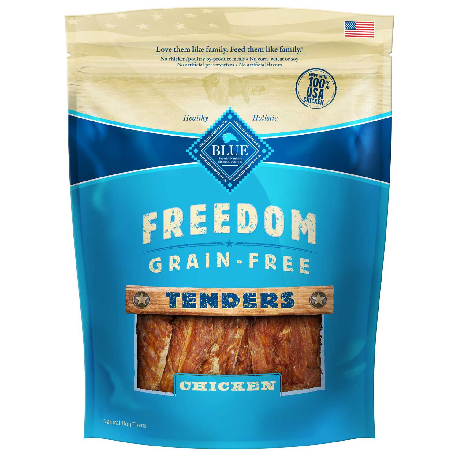 UPC 840243102464 product image for Blue Buffalo Freedom Grain-Free Chicken Tenders Dog Treats, 7 oz. () | upcitemdb.com