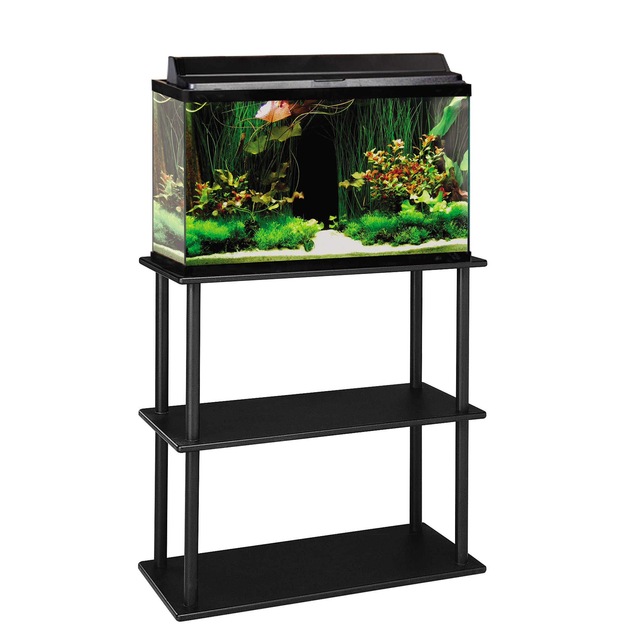 20 29 37 gallon aquarium stand with shelf aquatic fundamentals 20 