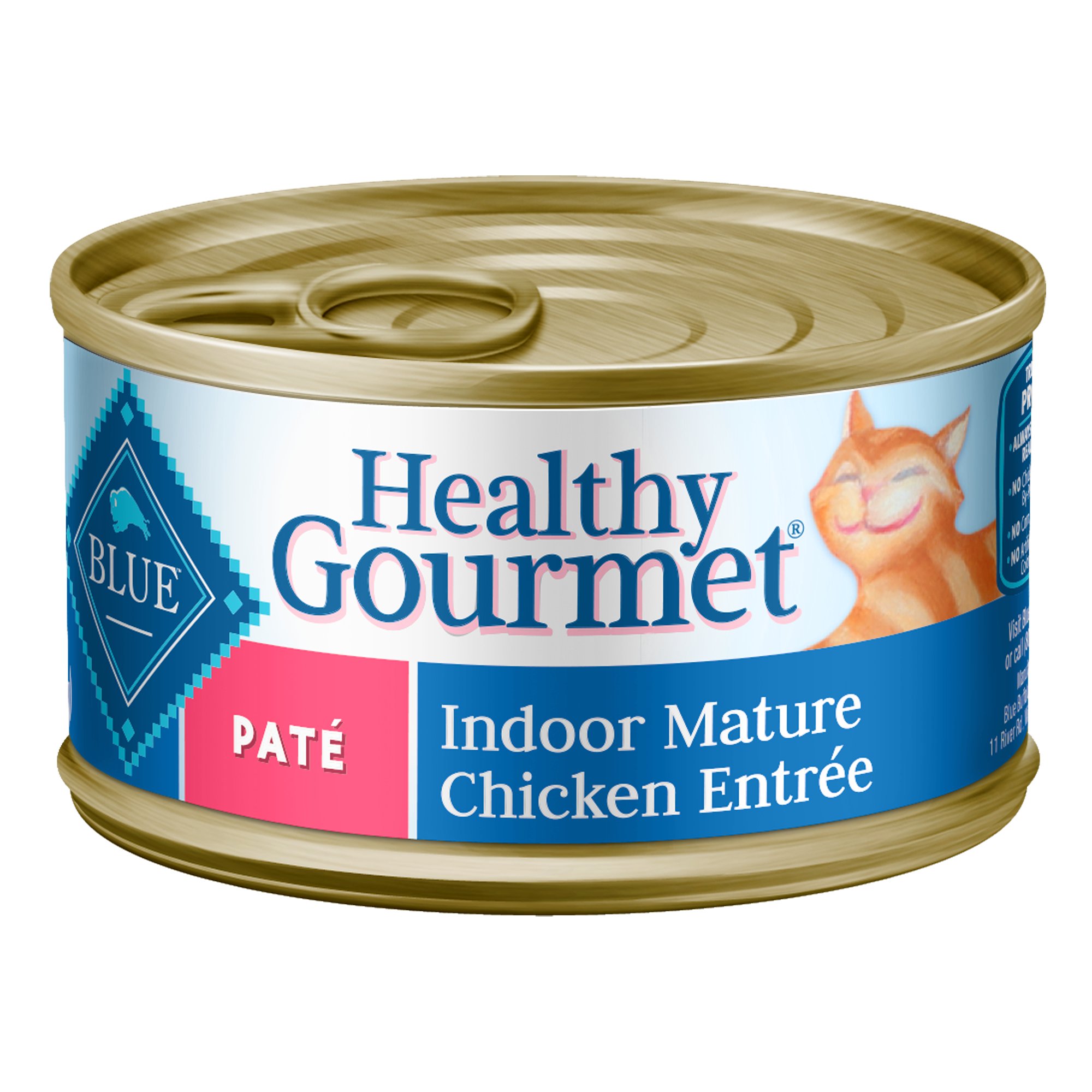 Blue Buffalo Healthy Gourmet Chicken Pate Indoor Canned Senior Cat Food