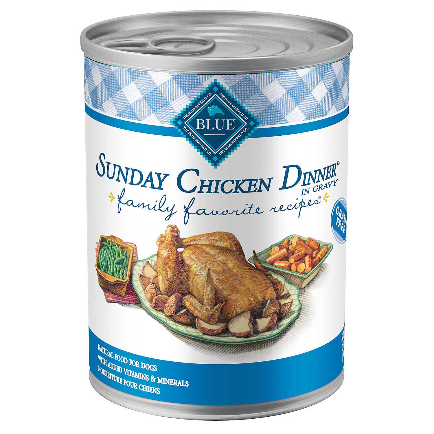 Blue Buffalo Sunday Chicken Dinner Adult Canned Dog Food, 