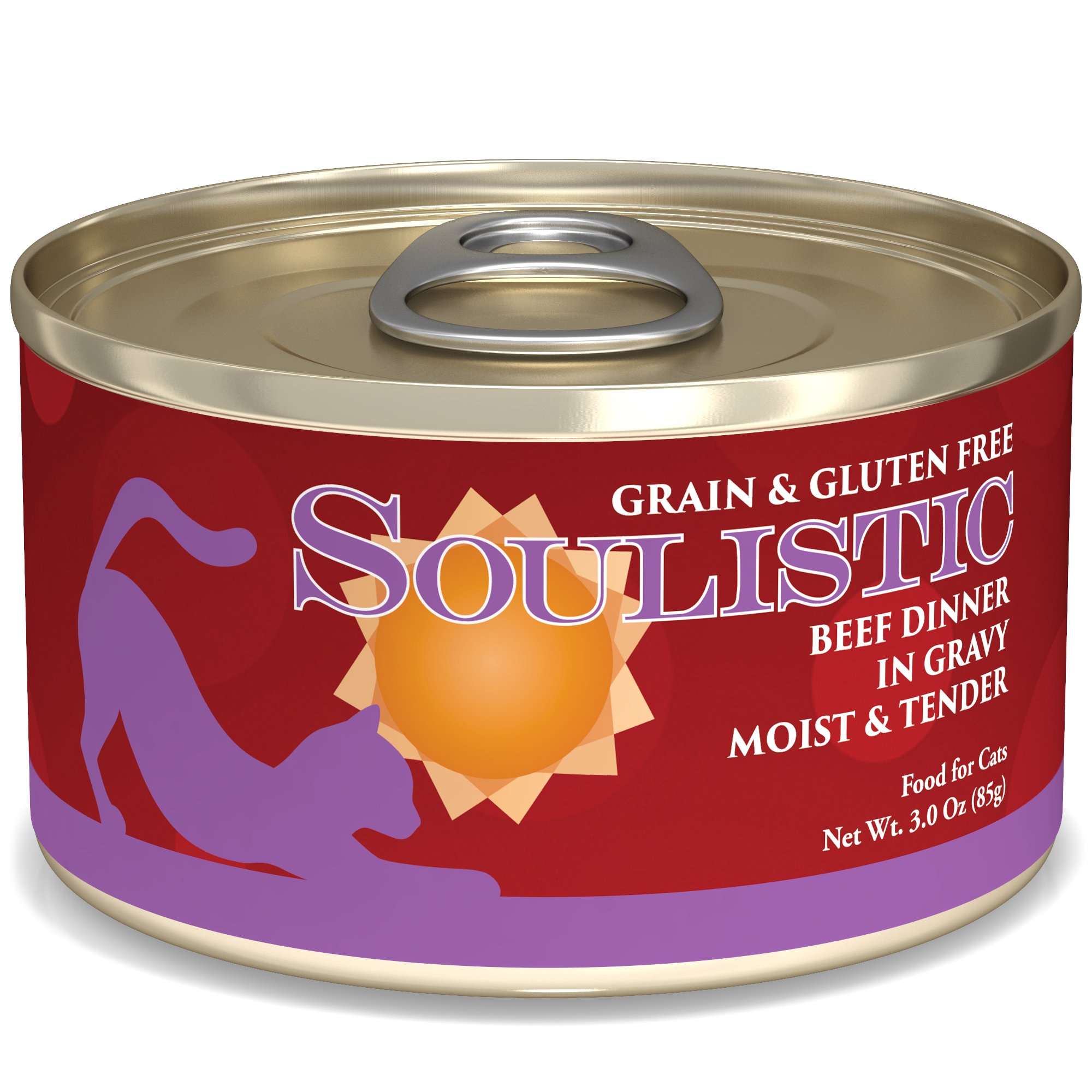 Soulistic Moist & Tender Beef Dinner Adult Canned Cat Food 