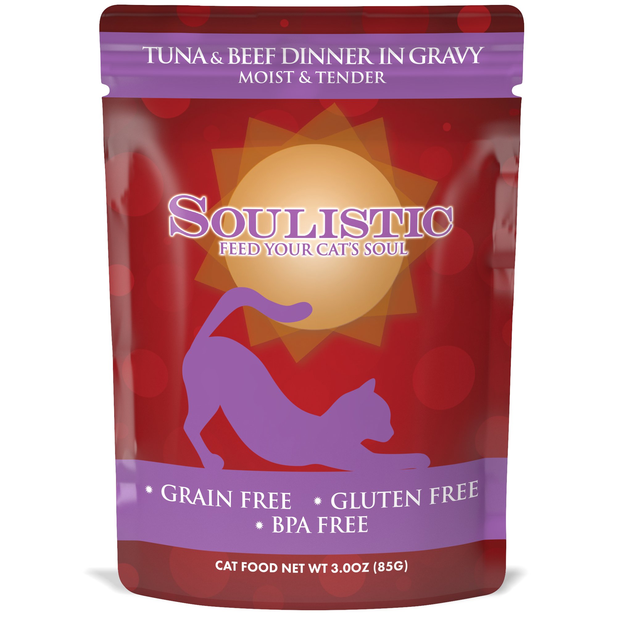 Soulistic Moist & Tender Tuna & Beef Dinner in Gravy Adult 