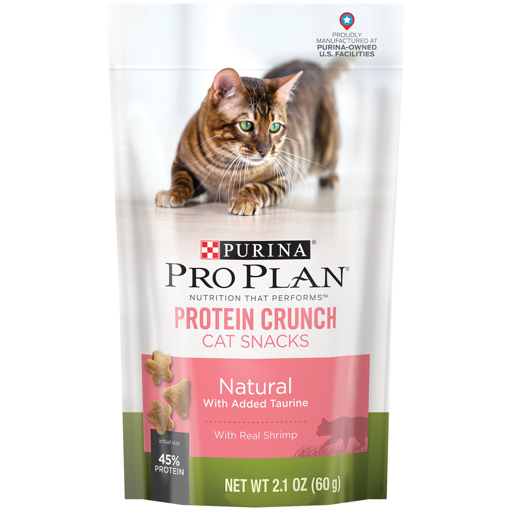 UPC 038100168719 product image for Pro Plan True Nature Protein Crunch Shrimp Cat Treats, 2.1 oz. () | upcitemdb.com