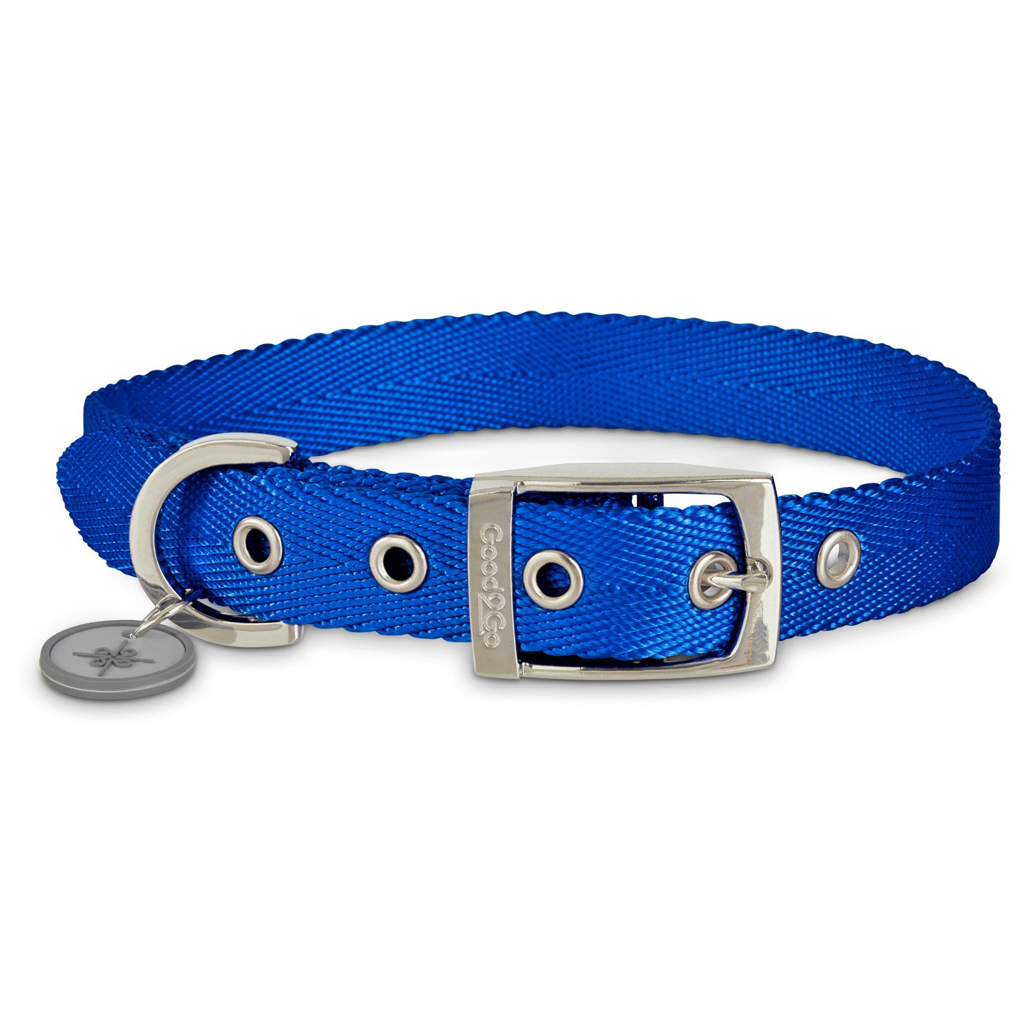 Good2Go Adjustable Blue Nylon Buckle Dog Collar Petco