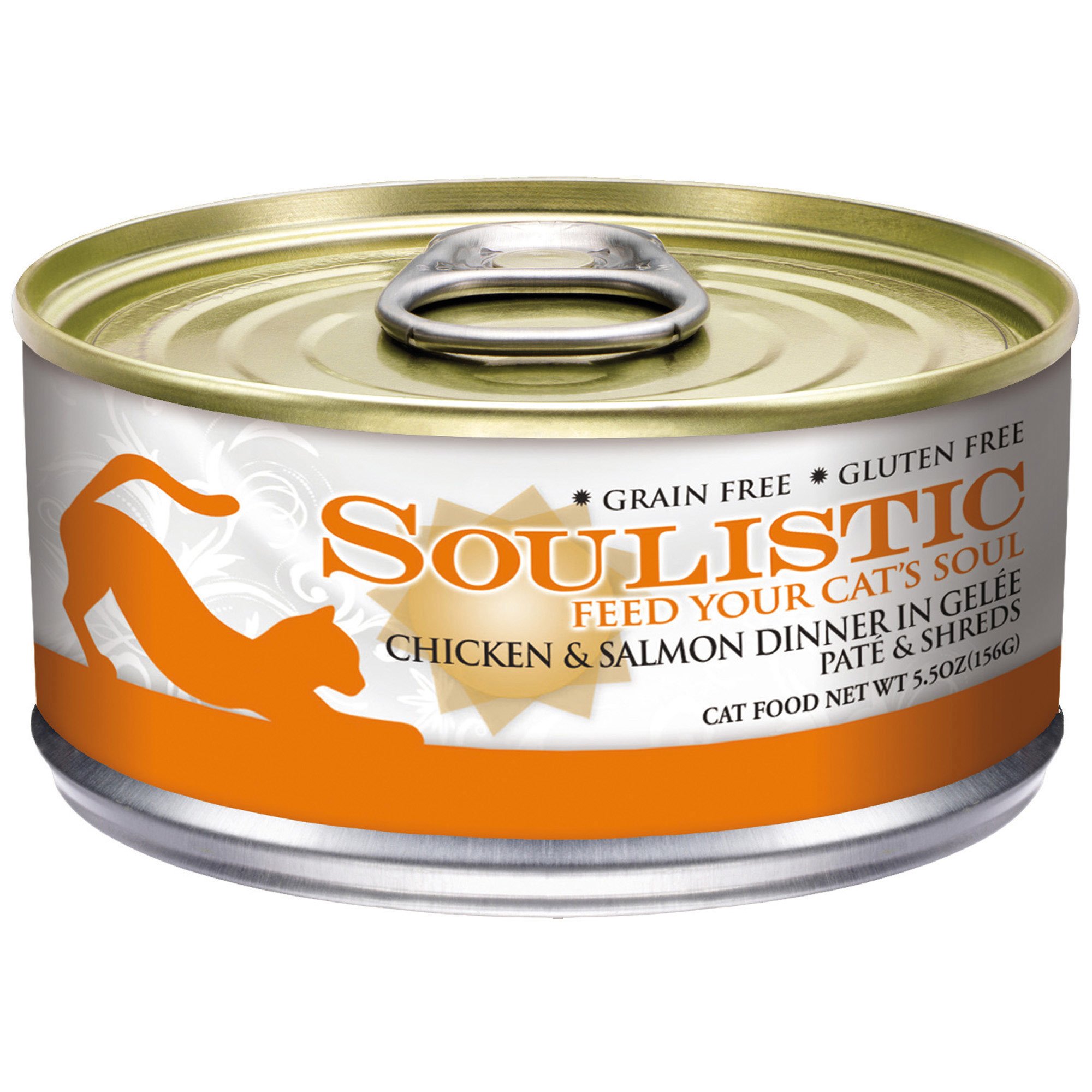 Soulistic Pate & Shreds Chicken & Salmon Dinner Adult Canned