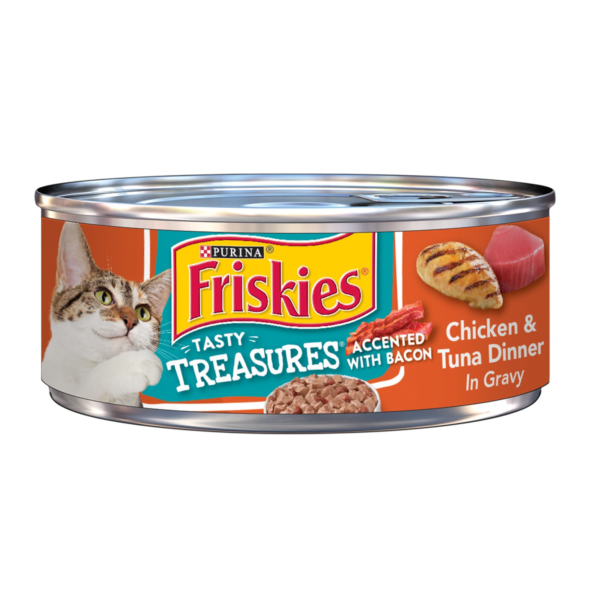 Purina Friskies Tasty Treasures Chicken & Tuna Dinner Cat 