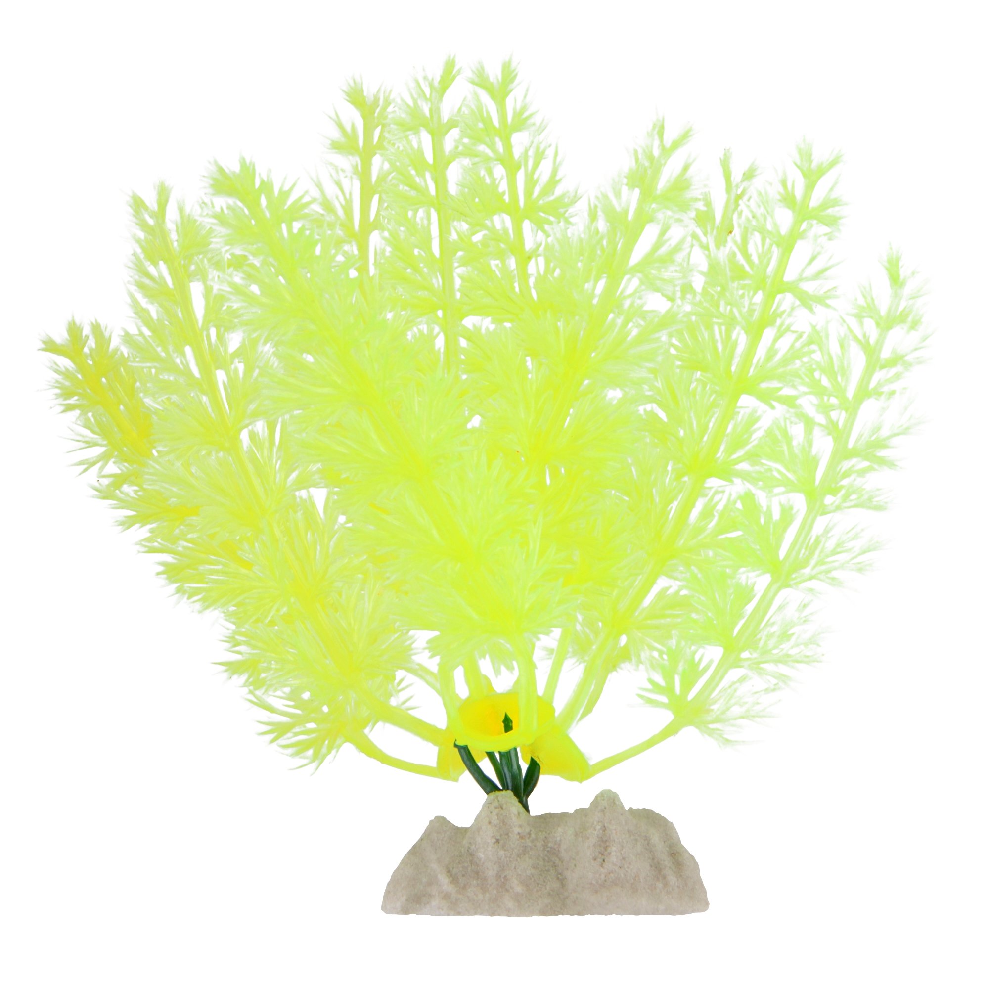 GloFish Small Yellow Aquarium Plant