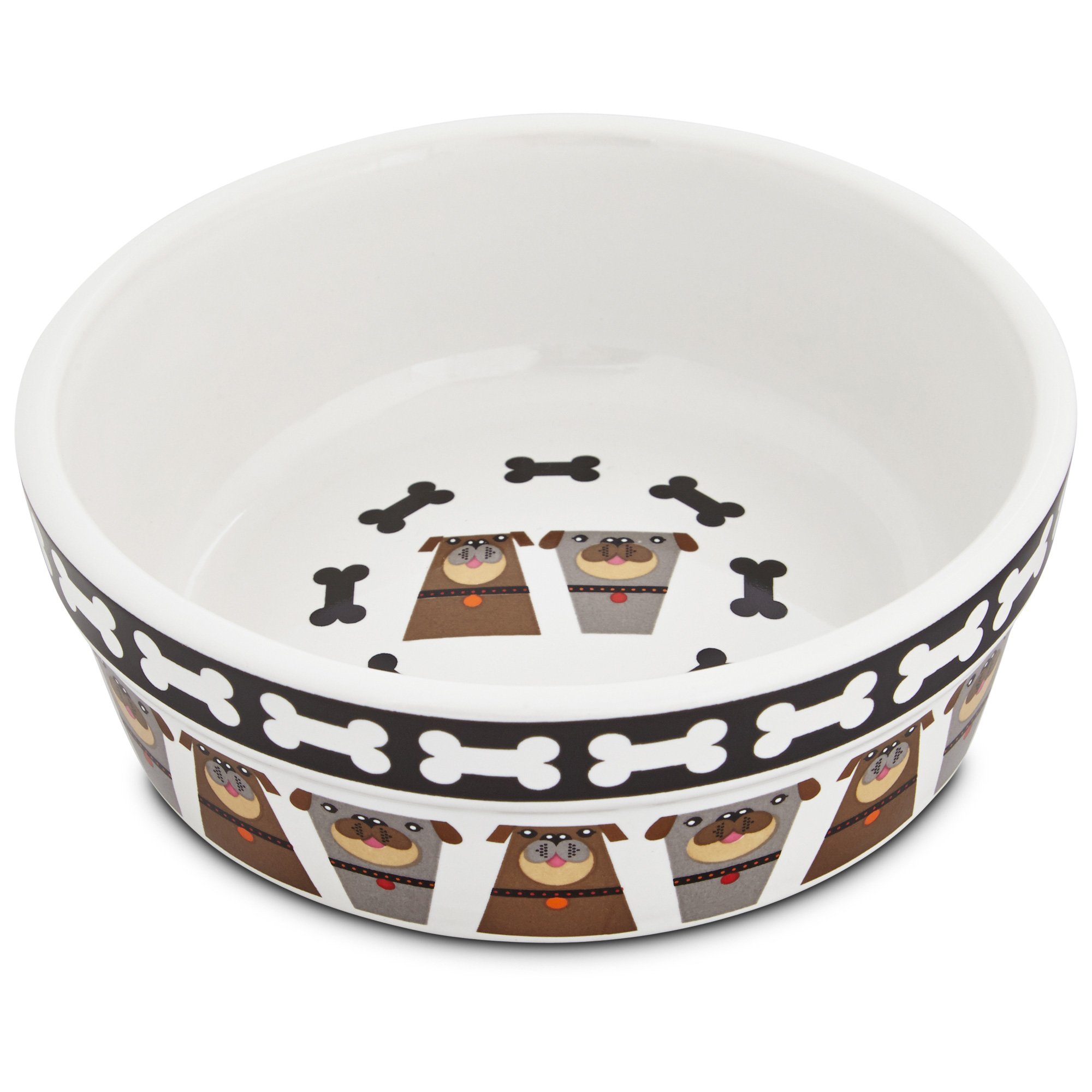 Harmony Tough Guys Ceramic Dog Bowl | Petco