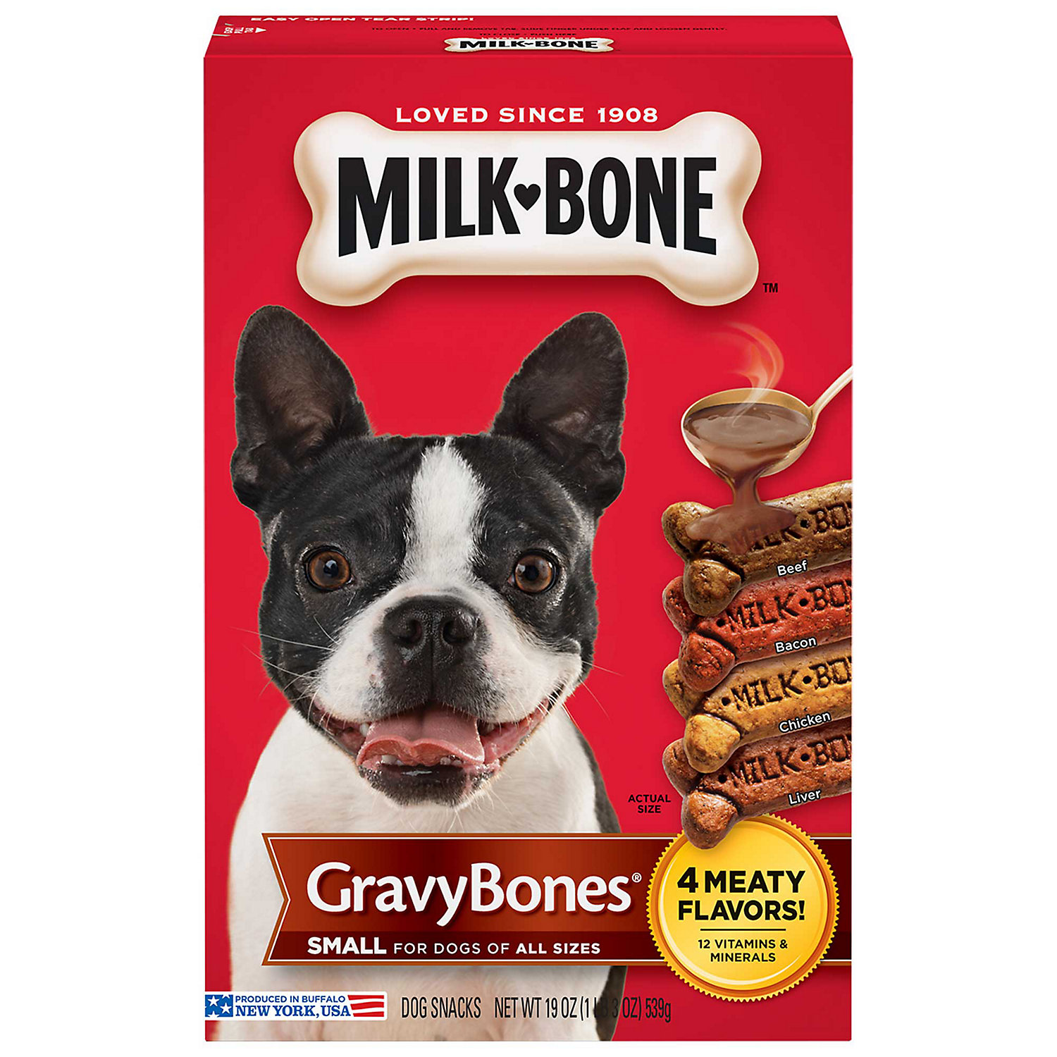 Milk-Bone Gravy Bones Small Dog Biscuits, 19 oz
