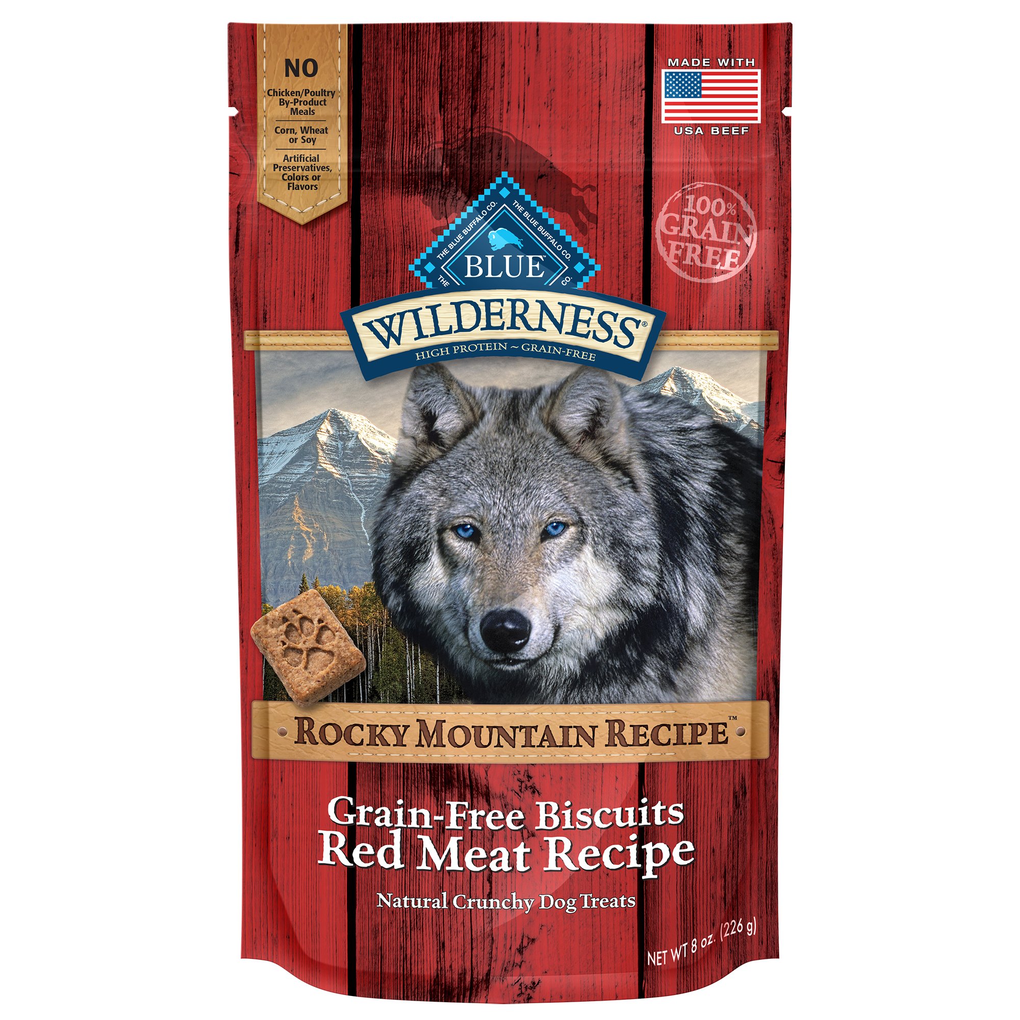 Blue Buffalo Wilderness Rocky Mountain Recipe GrainFree Red Meat Dog