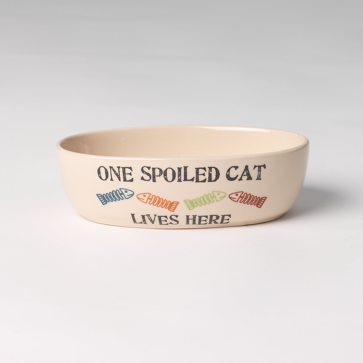 Petrageous Designs Spoiled Cat Cat Bowl, 2 Cup, Small, Multi