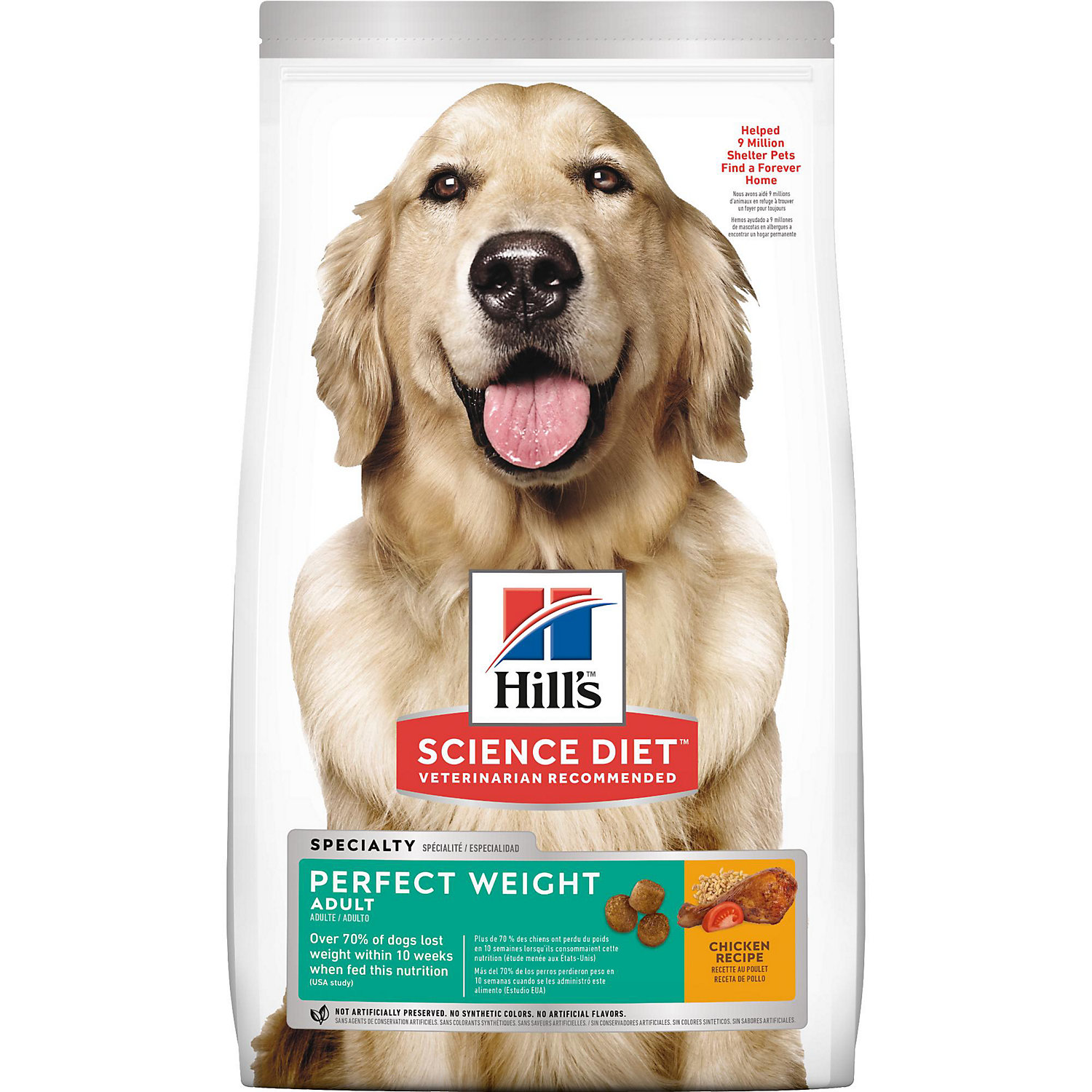 Hill's Science Diet Perfect Weight Adult Dog Food, 28.5 lbs