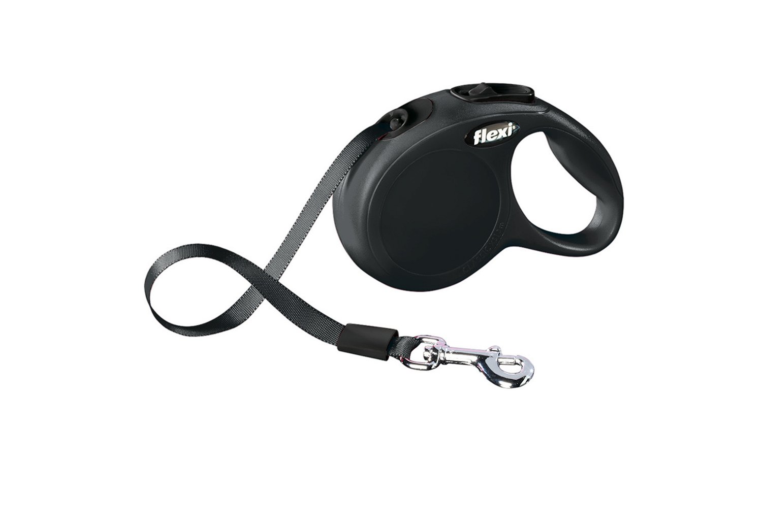 UPC 840317104936 product image for Flexi New Classic Tape Retractable Dog Leash in Black (X-Small; 10' L; Black; Fo | upcitemdb.com