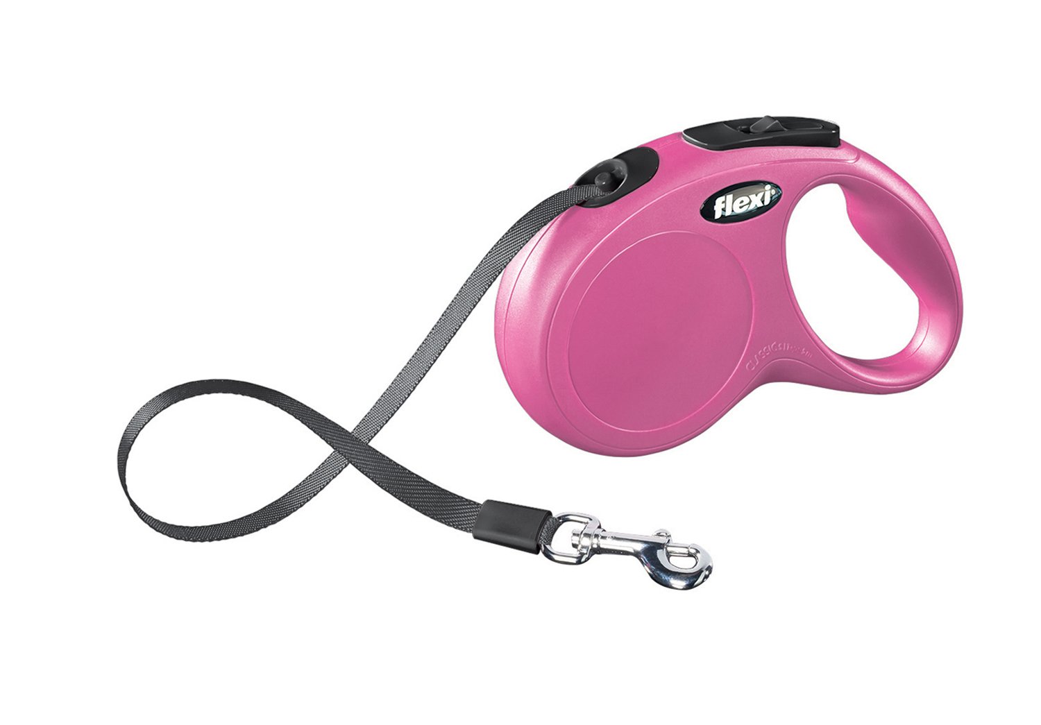UPC 840317105001 product image for Flexi New Classic Tape Retractable Dog Leash in Pink (Small; 16' L; Pink; For Pe | upcitemdb.com