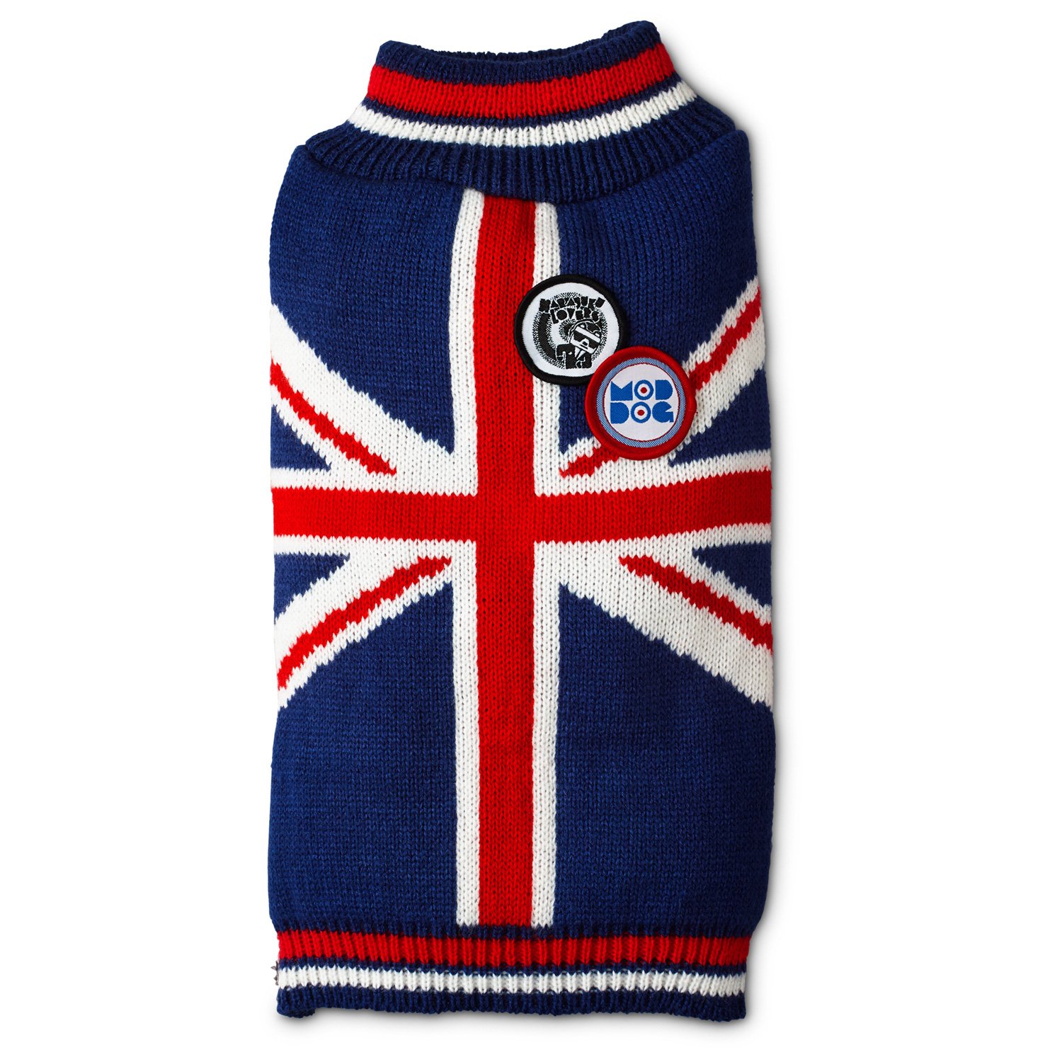 UPC 800443179413 Harajuku Lovers Union Jack Dog Sweater Small