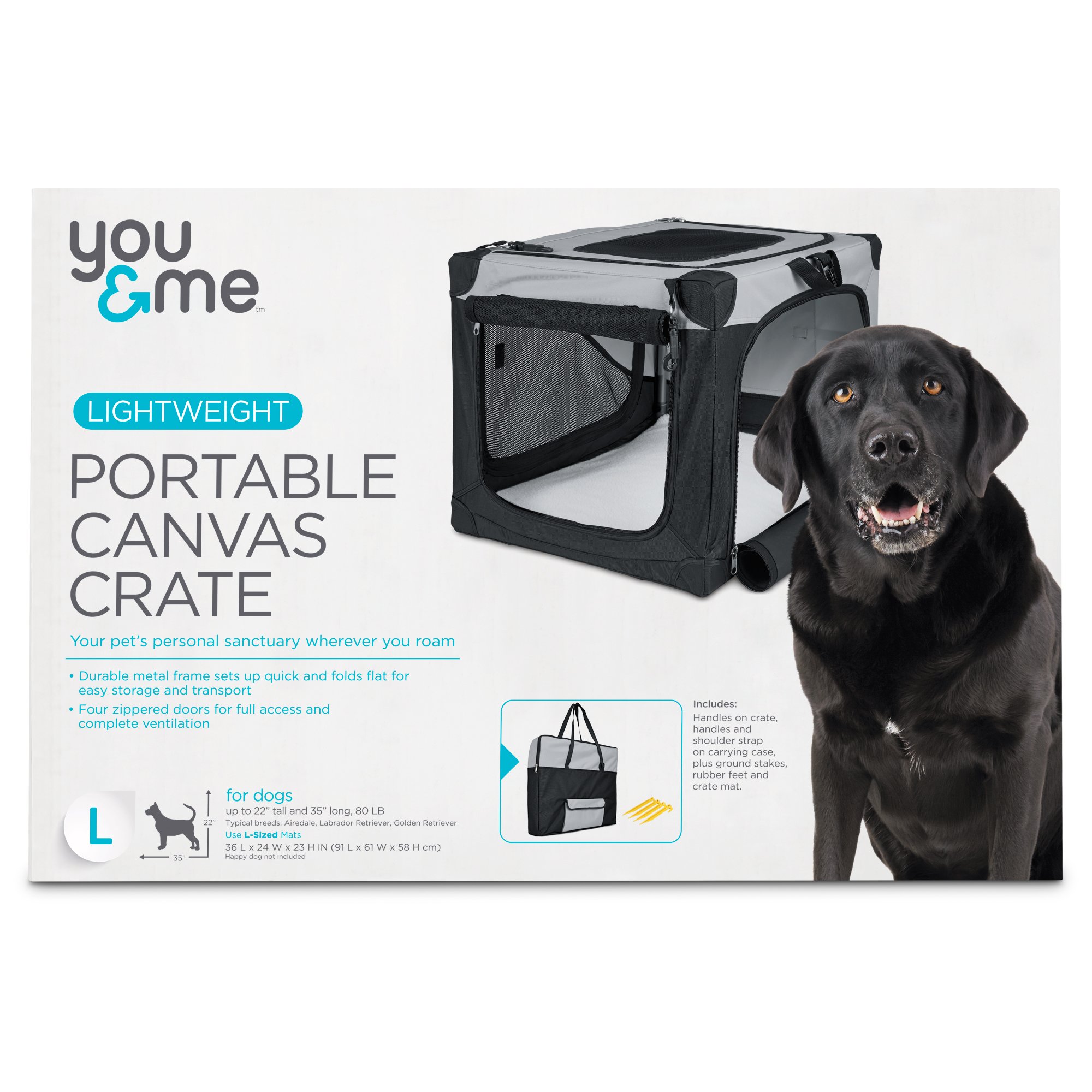 You & Me Portable Canvas Crate Petco Store
