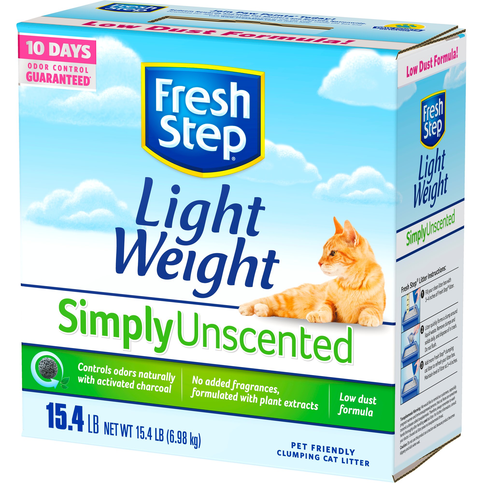 Fresh Step Lightweight Unscented Multi Cat Scoopable Clumping Cat